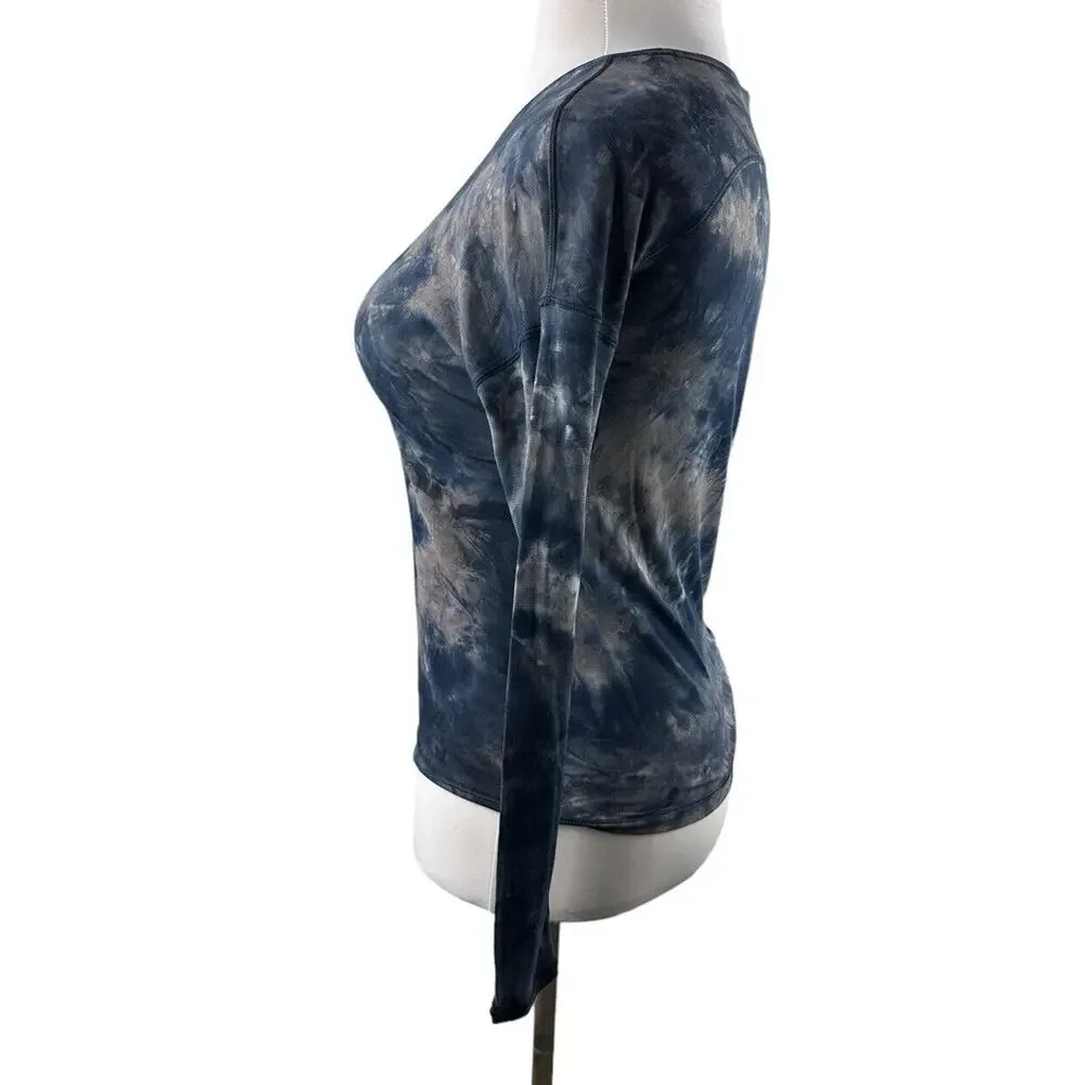 Lululemon To The Point Long Sleeve Top Size 4 Tie Dye Lightweight Active Lounge - Picture 3 of 16